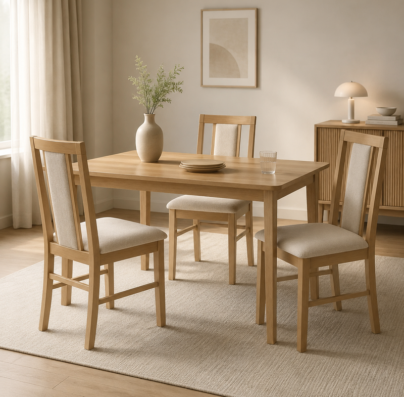 Sedia da pranzo in rovere chiaro